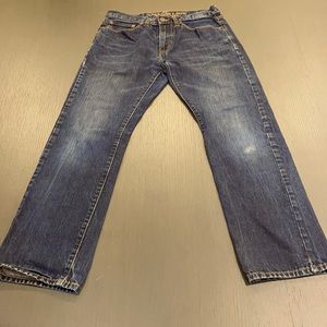 American Eagle slim straight dark blue jeans, 29x30